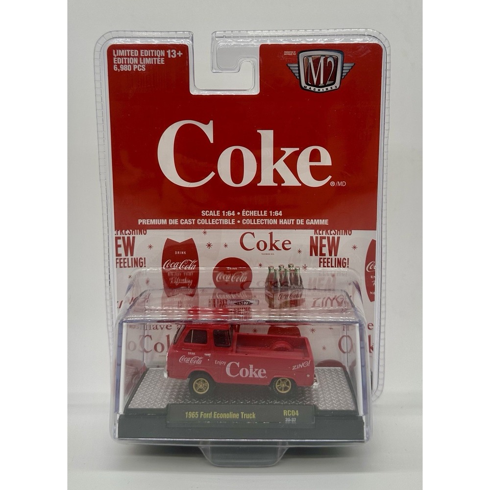 M2 Machines Coca-Cola 1965 Ford Econoline Truck Coke 1:64 Diecast NEW